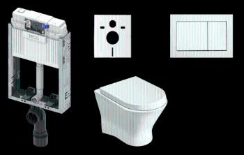 Cenovo zvýhodnený závesný WC set TECE na zamurovanie + WC Roca Nexo KMPLNEXOT