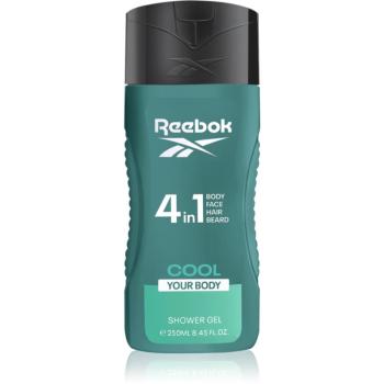 Reebok Cool Your Body felfrissítő tusfürdő gél 4 in 1 uraknak 250 ml