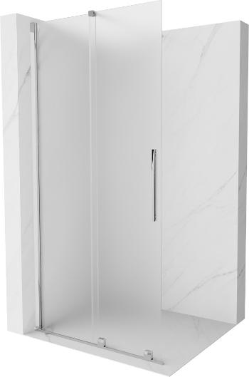 MEXEN/S - Velar Sprchová zástena posuvná Walk-in 110 x 200, dekor 8 mm, chróm 871-110-000-33-01