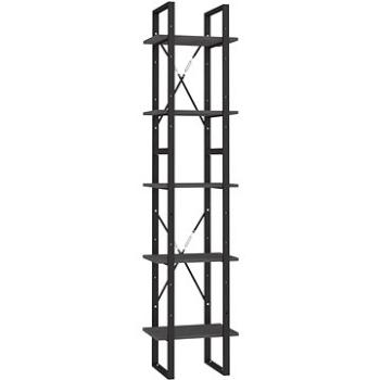 Shumee, s 5 policami sivá, 40 × 30 × 175 cm, borové drevo, 3081975