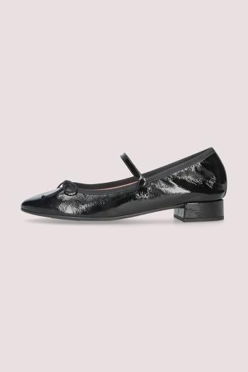 Kožené balerínky Pretty Ballerinas Gretschen čierna farba, 52237_A