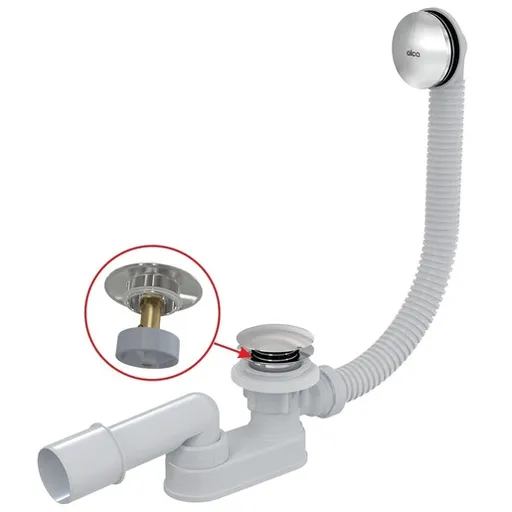 Sifón vaňový ALCA click/clack, 80 cm kov A507CKM