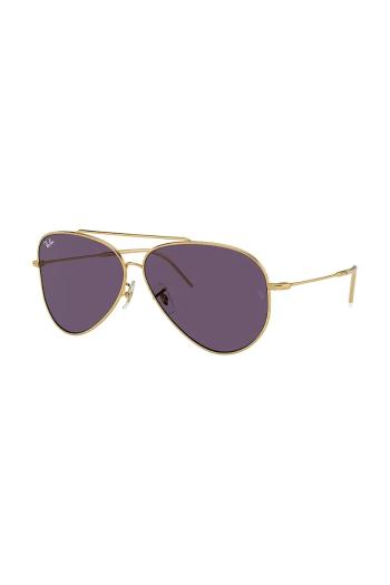 Slnečné okuliare Ray-Ban fialová farba, 0RBR0101S