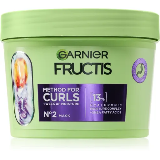 Garnier Fructis Curls Method hydratačná maska na vlasy pre vlnité a kučeravé vlasy 370 ml