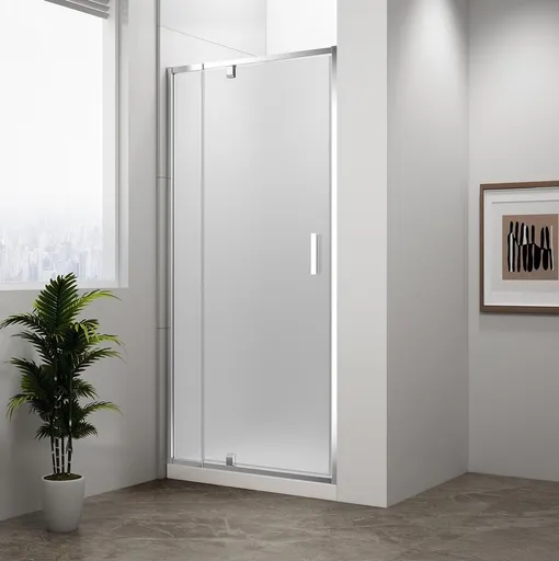 POLYSAN - EASY otočné sprchové dvere 760-900, sklo Brick EL1638