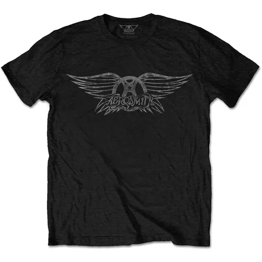 Aerosmith tričko Vintage Logo Čierna XXL