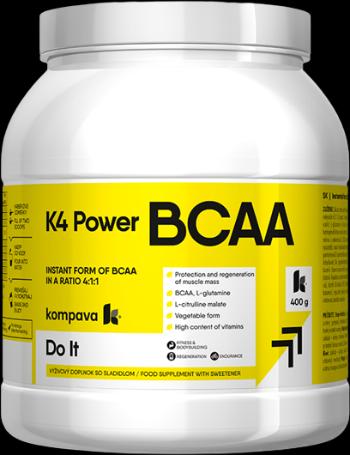 KOMPAVA K4 Power BCAA , grep-limetka 36 dávok 400 g