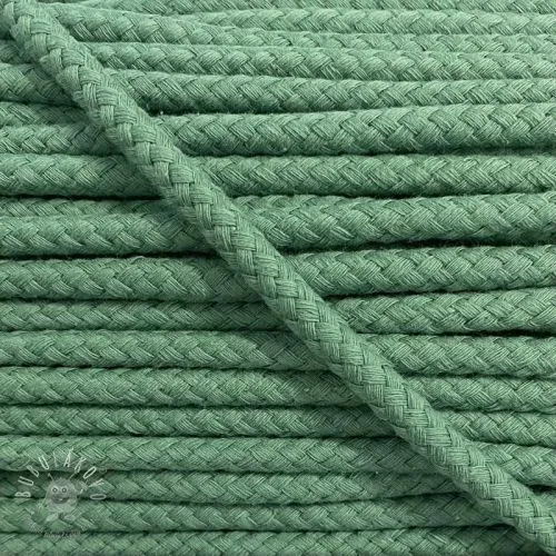 Bavlnená šnúra 8 mm old green