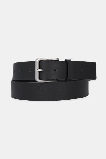 Kožený opasok Calvin Klein čierna farba, LV04G7031G