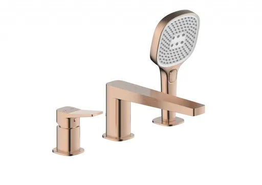 KFA - Batéria Malaga, vaňová, 3-dielna stojaca, PVD brúsené ružové zlato 4525-210-34