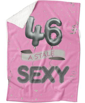 Deka Stále sexy – Ružová (vek: 46, Podšitie baránkom: ÁNO)