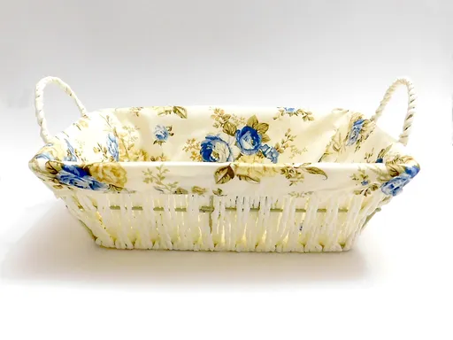 MAKRO - Košík pletený obdĺžik + látka