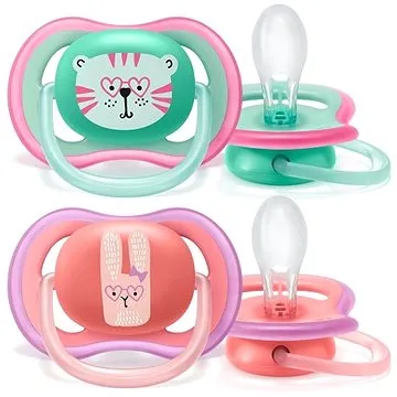 Philips AVENT Šidítko 18+ m, dievča (tiger), 2 ks (8710103896234)