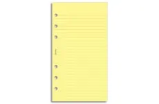 Filofax poznámkový blok linajkový, žltý - Osobný