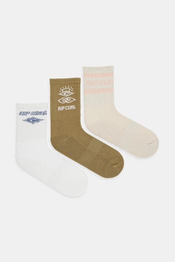 Ponožky Rip Curl 3-pak béžová farba, 00EWSO