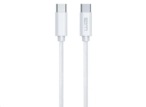 WG - Dátový kábel Type-C na Type-C, 3 metre, 3A, 60W, biela