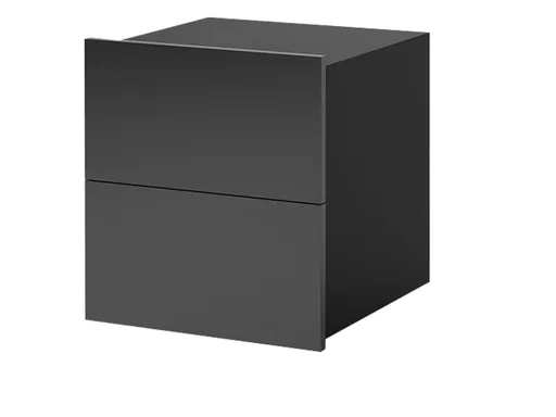 ArtGiB Nočný stolík CALABRINI C-13 | čierna/čierny lesk