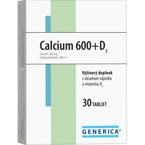 Generica Calcium 600+D3 30 tbl