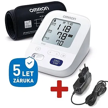 OMRON M3 Comfort intelli + ZDROJ (SADA), 5 rokov záruka (2197)