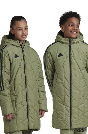 Detská bunda adidas zelená farba, IW0547