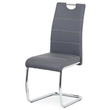 Jedálenská stolička Autronic 43x98 cm sivá ekokoža HC-481 GREY
