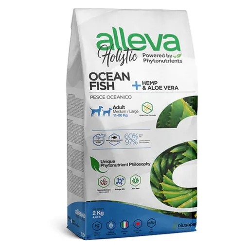 ALLEVA Holistic Adult Medium/Maxi Ocean Fish granule pre psov 2 kg
