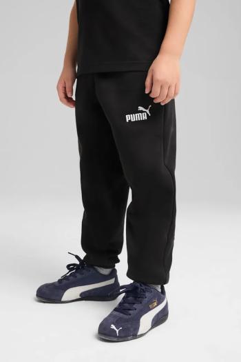 Detské tepláky Puma ESS No. 1 Logo Sweatpants FL PS čierna farba, s potlačou, 684933