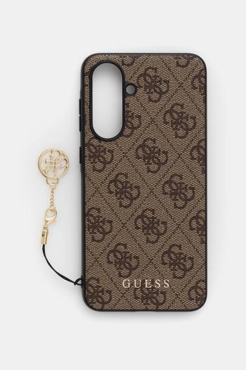 Puzdro na mobil Guess Samsung Galaxy A56 hnedá farba, GUHCSA56GF4GBR
