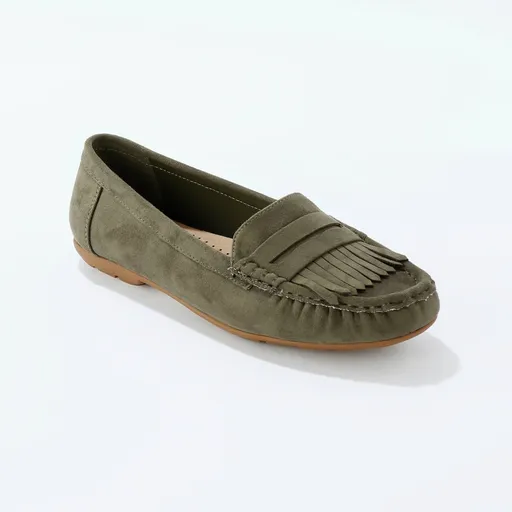 Mokasíny z imitácie semišu