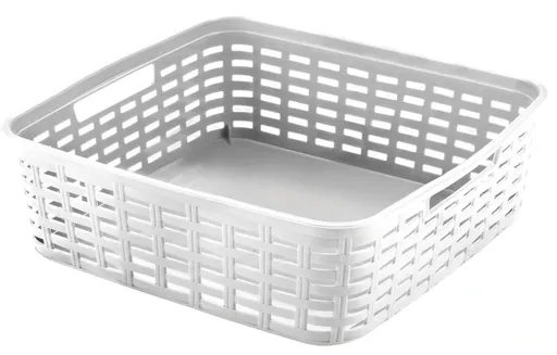 Plastový košík HEIDRUN 19x29x10cm MIX farieb Možnosť: WHITE