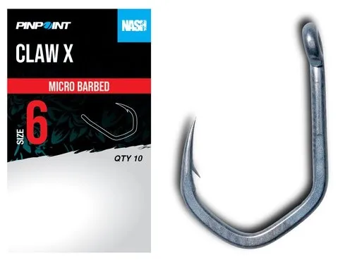 Nash háčiky claw x micro barbed 10 ks - veľkosť 6