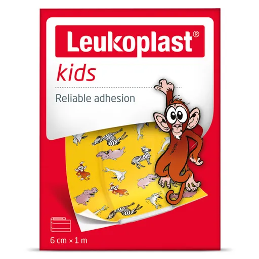 LEUKOPLAST Kids vodeodolná náplasť na rany pre deti, pás 6cmx1m 1 ks