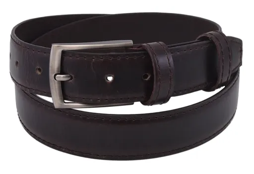 Pánsky kožený opasok 764-40-02 hnedý prešitý