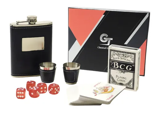 MAKRO - Darčeková sada - ploskačka a poháre