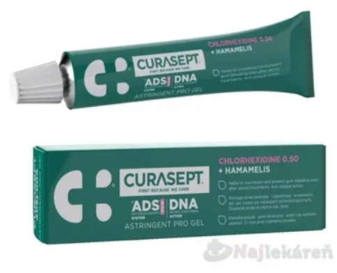 CURASEPT ADS DNA ASTRINGENT PRO gél s chlórhexidínom 0,50% + Hamamelis virginiana 30ml