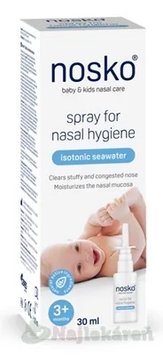 Nosko sprej na nosovú hygienu izotonická morská voda 30ml