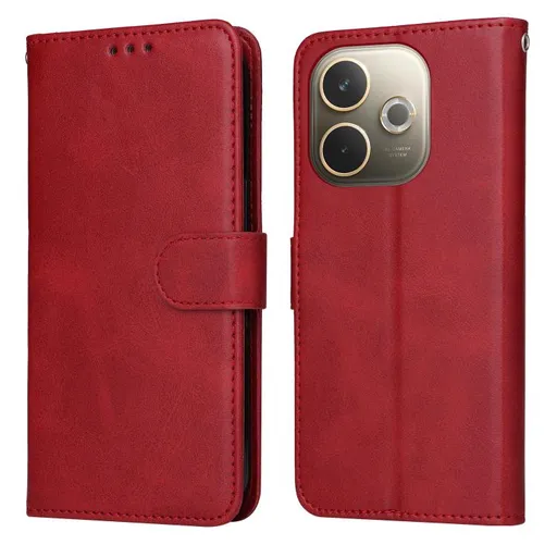 SMOOTH Peňaženkové puzdro pre Oppo A5 Pro 5G červené