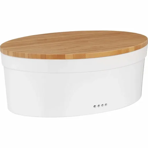 Kela Keramický chlebník SALENA, biela