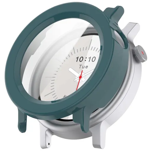 PC FULL COVER Plastový kryt so sklom pre CMF Watch 3 Pro zelený