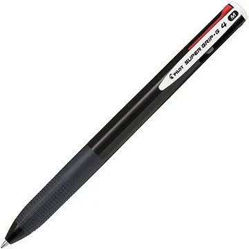PILOT Super Grip-G4 KP, 4-farebné, čierne (BPKGG-35M-B)