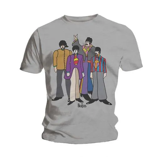 The Beatles tričko Yellow Submarine Šedá XXL
