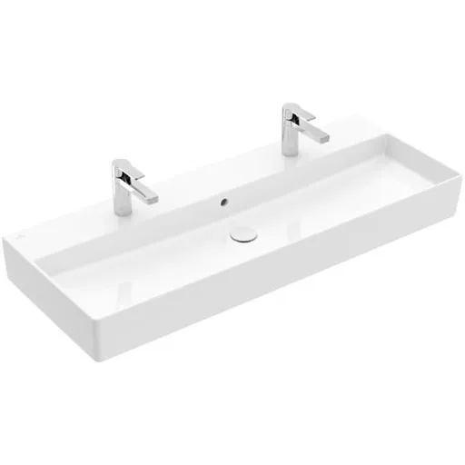 Villeroy & Boch Memento 2.0 dvojumývadlo memento 120x42 cm dva otvory pre batériu 4A22CK01