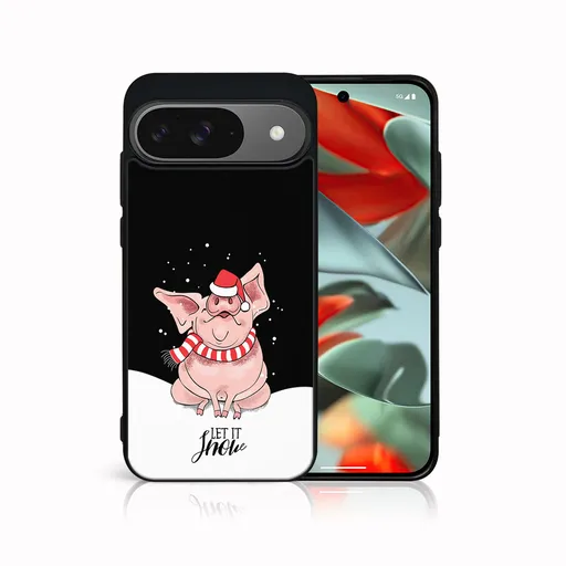 MY ART Kryt s vianočným dizajnom Google Pixel 9 LET IT SNOW (075)