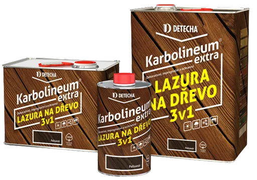 KARBOLINEUM EXTRA 3v1 - Olejová lazúra na drevo jantár (karbolineum) 0,7 kg