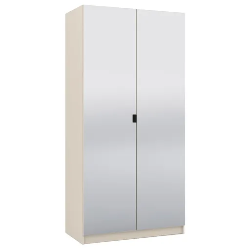 Elvisia Šatníková skriňa FOX so zrkadlom | 100 cm