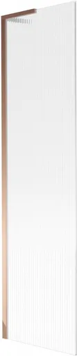 MEXEN/S - Next L vaňová zástena FIX 50 x 150, prúžky, ružové zlato 895-050-000-03-09-60