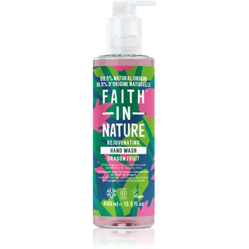Faith In Nature Dragon Fruit prírodné tekuté mydlo na ruky s revitalizačným účinkom 400 ml