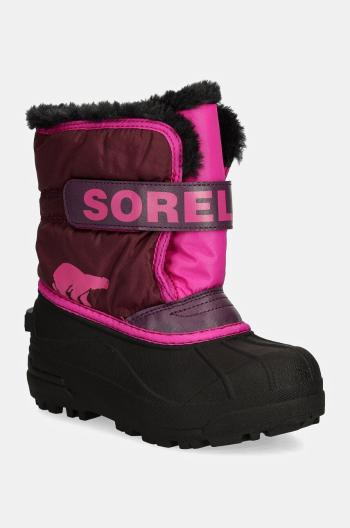 Detské snehule Sorel TODDLER SNOW COMMAND ružová farba, 2114101