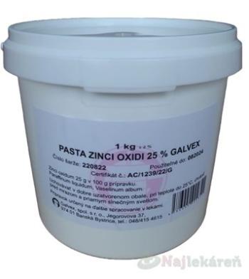 GALVEX PASTA ZINCI OXIDI 25% pst 1 kg