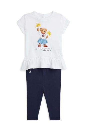 Sada pre bábätká Polo Ralph Lauren tmavomodrá farba, 310942863001